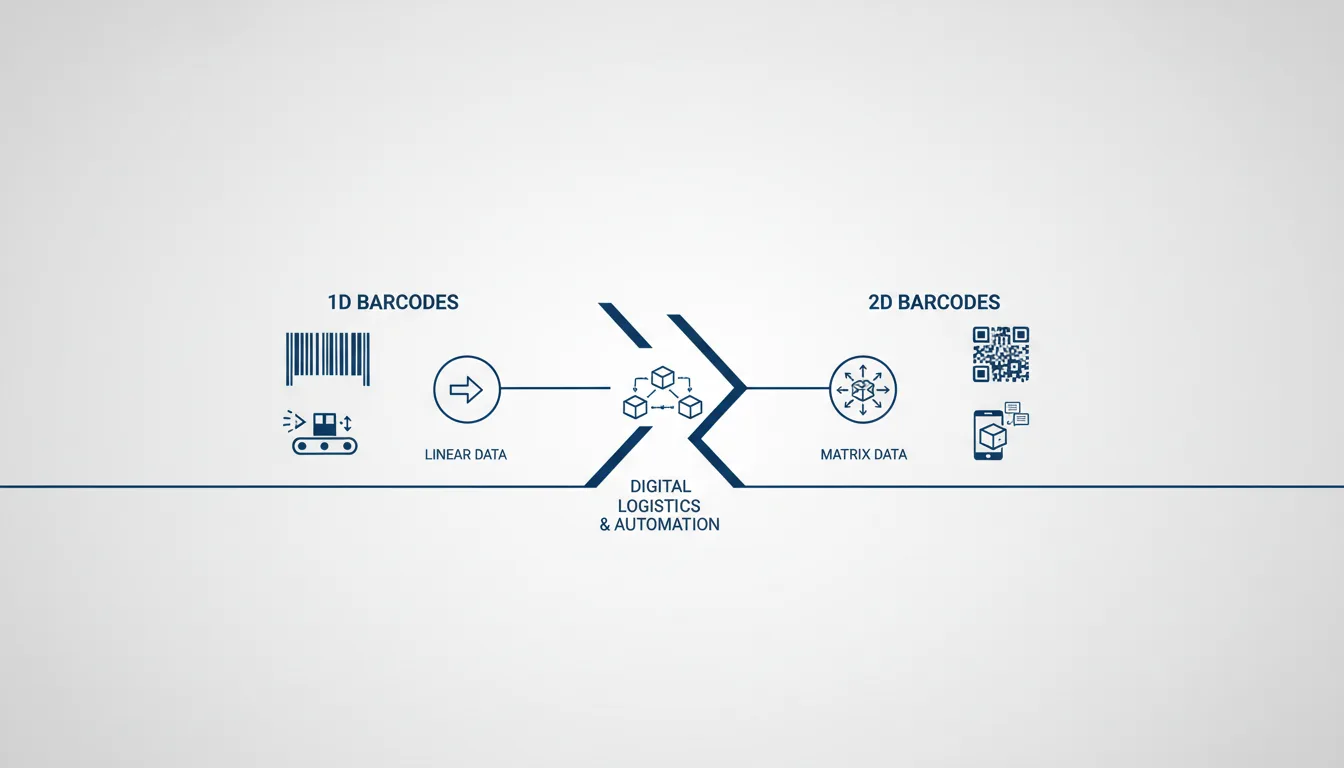 Illustration for Barcode Standards (1D vs 2D)