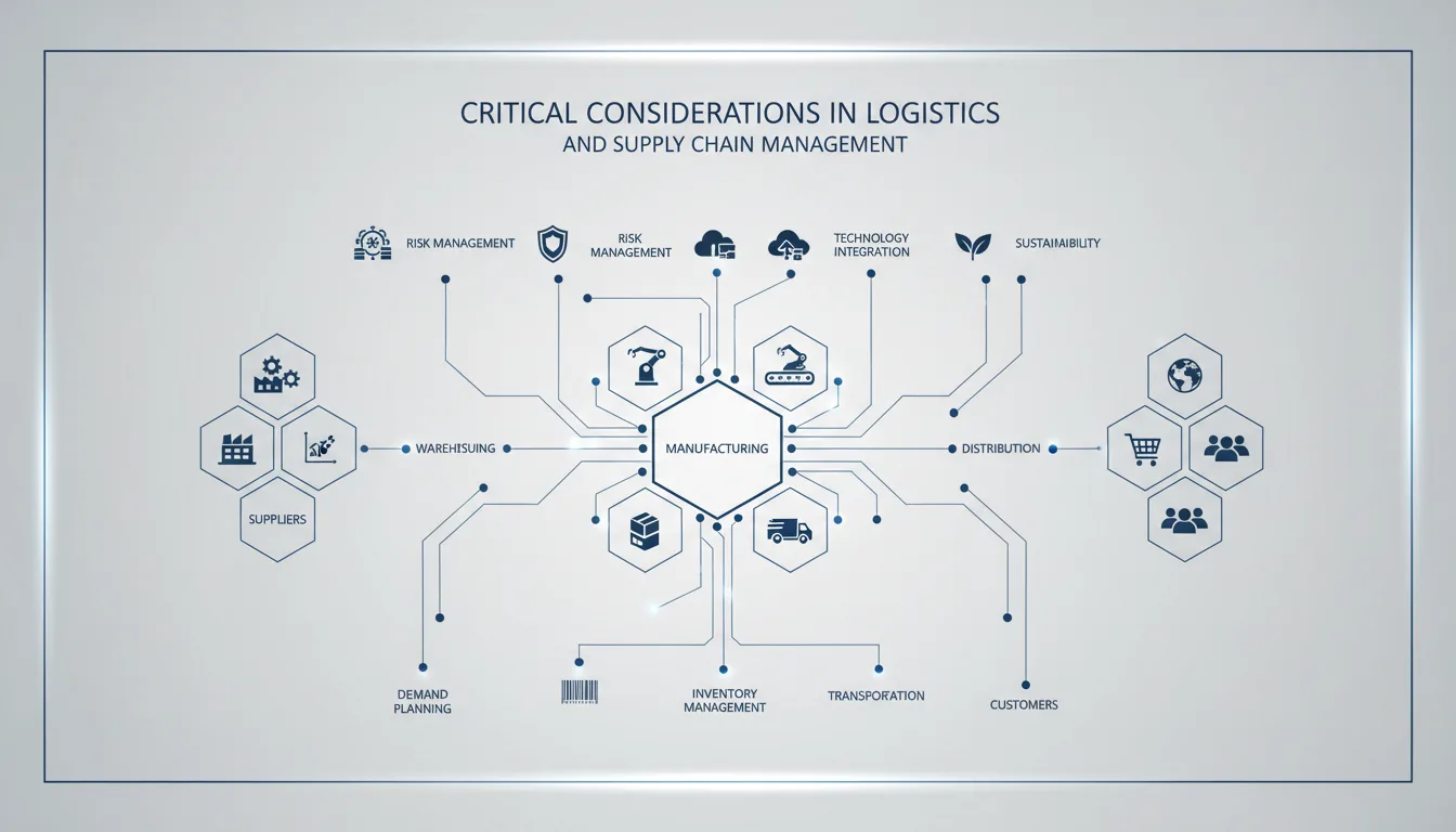 Critical Consideration in Logistics and Supply Chain Management