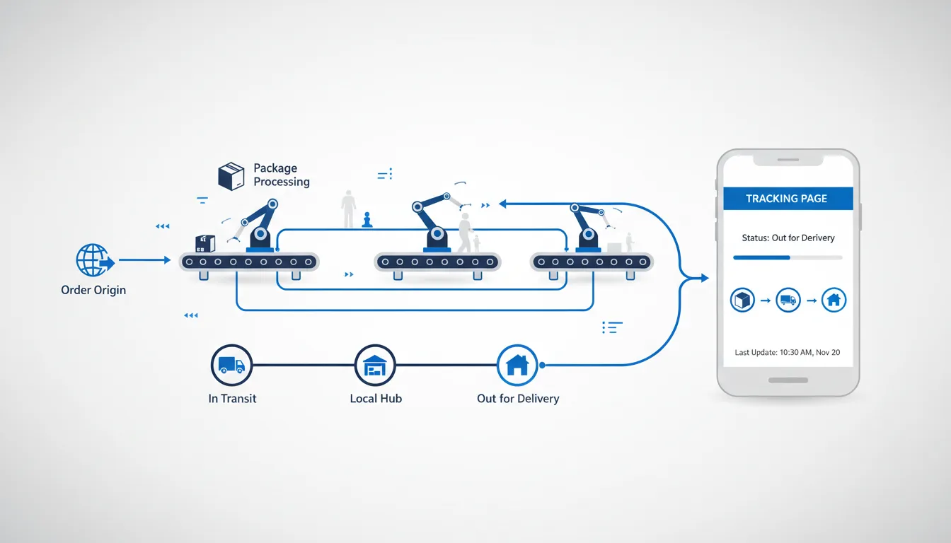 Tracking Page in Logistics and Supply Chain Management
